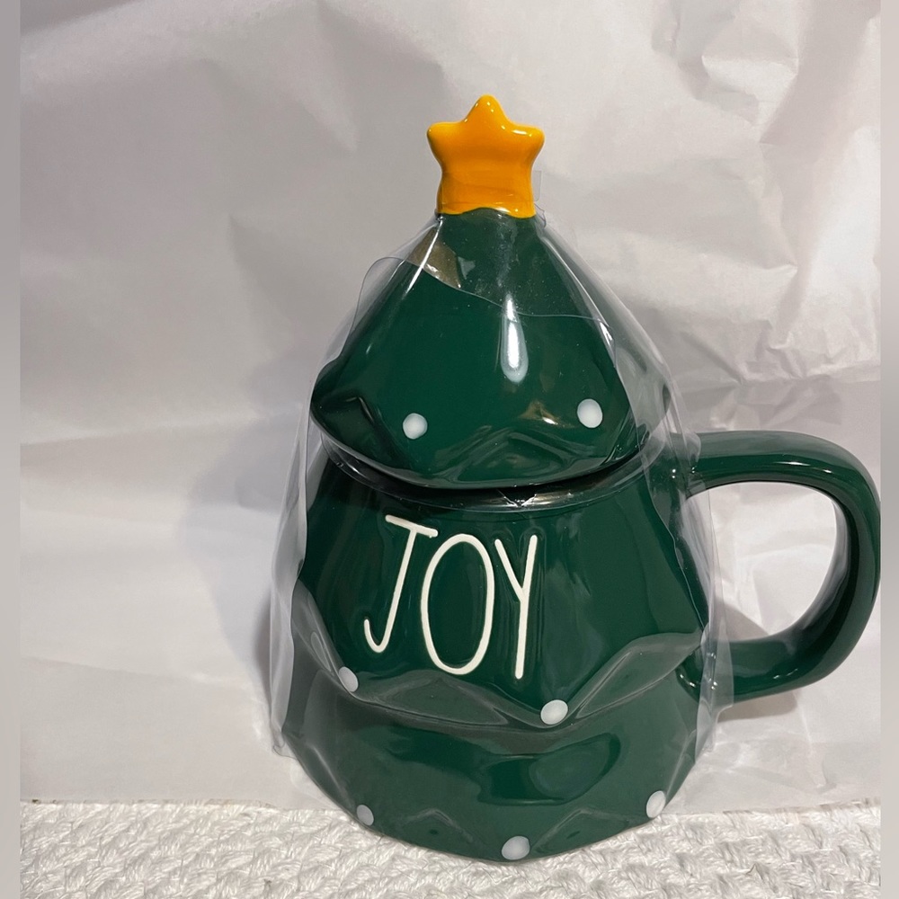 RAE DUNN | NWT JOY Tree Mug with Lid
